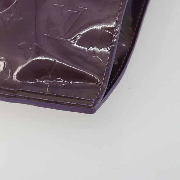 LOUIS VUITTON Monogram Vernis Stanton Tote Bag Purple Viole M91079 Auth 192648