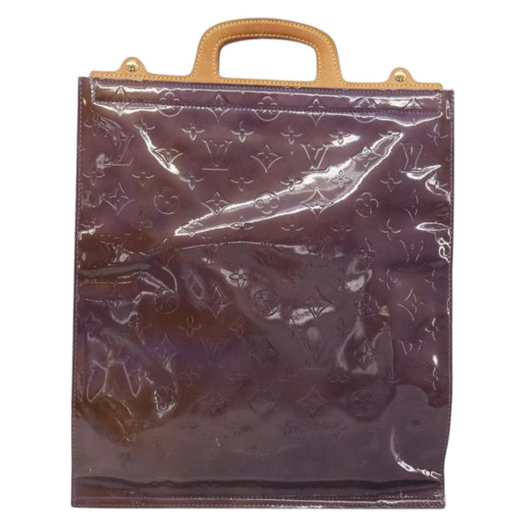 LOUIS VUITTON Monogram Vernis Stanton Tote Bag Purple Viole M91079 Auth 192648