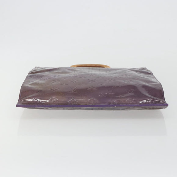 LOUIS VUITTON Monogram Vernis Stanton Tote Bag Purple Viole M91079 Auth 192648