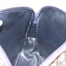 Christian Dior Trotter Canvas Shoulder Bag Navy Gold Auth 192650-19