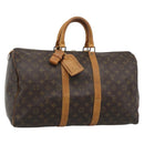 LOUIS VUITTON Monogram Keepall 50 Boston Bag M41426 LV Auth 192652-1