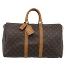 LOUIS VUITTON Monogram Keepall 50 Boston Bag M41426 LV Auth 192652-13