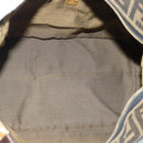 FENDI Zucca Canvas Vanity Hand Bag Black Brown Auth 192654-11