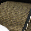 FENDI Zucca Canvas Vanity Hand Bag Black Brown Auth 192654-12