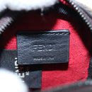 FENDI Zucca Canvas Pouch Brown Black Auth 192655M-15
