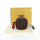 FENDI Zucca Canvas Pouch Brown Black Auth 192655M-20