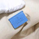 GUCCI Tiger Pattern Hand Bag Leather 2way Blue Gold 453565 Auth 192658A-22