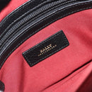 BALLY Chain Shoulder Bag Leather Black Gold Auth 192659A-16