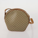 CELINE Macadam Canvas Shoulder Bag PVC Leather 2 Set Beige Auth 192660-12