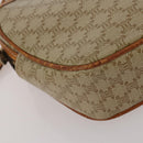CELINE Macadam Canvas Shoulder Bag PVC Leather 2 Set Beige Auth 192660-18