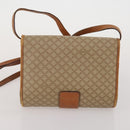 CELINE Macadam Canvas Shoulder Bag PVC Leather 2 Set Beige Auth 192660-3