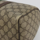 GUCCI GG Supreme Web Sherry Line Bag PVC Beige Gold 24 012 3842 Auth 192661-10