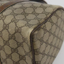 GUCCI GG Supreme Web Sherry Line Bag PVC Beige Gold 24 012 3842 Auth 192661-16