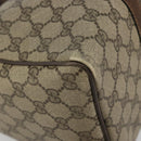 GUCCI GG Supreme Web Sherry Line Bag PVC Beige Gold 24 012 3842 Auth 192661-17