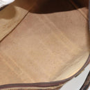 GUCCI GG Supreme Web Sherry Line Bag PVC Beige Gold 24 012 3842 Auth 192661-11