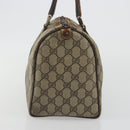 GUCCI GG Supreme Web Sherry Line Bag PVC Beige Gold 24 012 3842 Auth 192661-4
