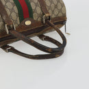 GUCCI GG Supreme Web Sherry Line Bag PVC Beige Gold 24 012 3842 Auth 192661-7