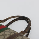 GUCCI GG Supreme Web Sherry Line Bag PVC Beige Gold 24 012 3842 Auth 192661-14
