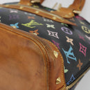 LOUIS VUITTON Monogram Multicolor Alma Hand Bag Black M92646 LV Auth 192662-9