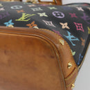 LOUIS VUITTON Monogram Multicolor Alma Hand Bag Black M92646 LV Auth 192662-15