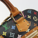 LOUIS VUITTON Monogram Multicolor Alma Hand Bag Black M92646 LV Auth 192662-17