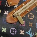 LOUIS VUITTON Monogram Multicolor Alma Hand Bag Black M92646 LV Auth 192662-18