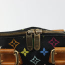 LOUIS VUITTON Monogram Multicolor Alma Hand Bag Black M92646 LV Auth 192662-20