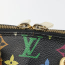 LOUIS VUITTON Monogram Multicolor Alma Hand Bag Black M92646 LV Auth 192662-10