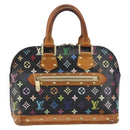 LOUIS VUITTON Monogram Multicolor Alma Hand Bag Black M92646 LV Auth 192662-13