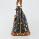LOUIS VUITTON Monogram Multicolor Alma Hand Bag Black M92646 LV Auth 192662-3