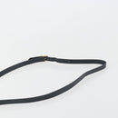Salvatore Ferragamo Gancini Shoulder Bag Leather Navy Gold Auth 192665-8