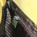 PRADA Tote Bag Nylon Green Silver Auth 192666A-19