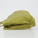 PRADA Tote Bag Nylon Green Silver Auth 192666A-5