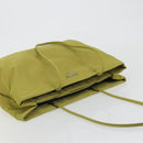 PRADA Tote Bag Nylon Green Silver Auth 192666A-6