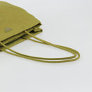 PRADA Tote Bag Nylon Green Silver Auth 192666A-7
