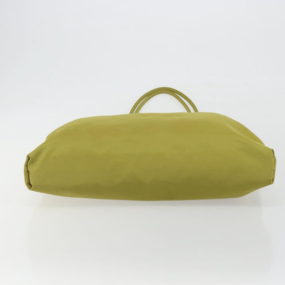PRADA Tote Bag Nylon Green Silver Auth 192666A