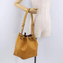LOUIS VUITTON Epi Petit Noe Shoulder Bag Yellow M44109 LV Auth 192667-23