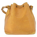 LOUIS VUITTON Epi Petit Noe Shoulder Bag Yellow M44109 LV Auth 192667-2