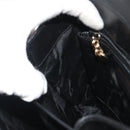 Salvatore Ferragamo Gancini Hand Bag Leather 2way Black Gold Auth 192668-22