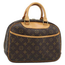 LOUIS VUITTON Monogram Trouville Hand Bag M42228 LV Auth 192669V-1