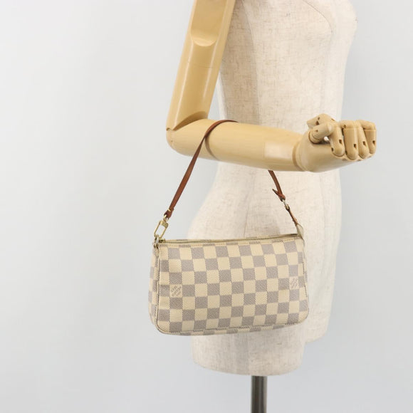 LOUIS VUITTON Damier Azur Pochette Accessoires Pouch N51986 LV Auth 192671A