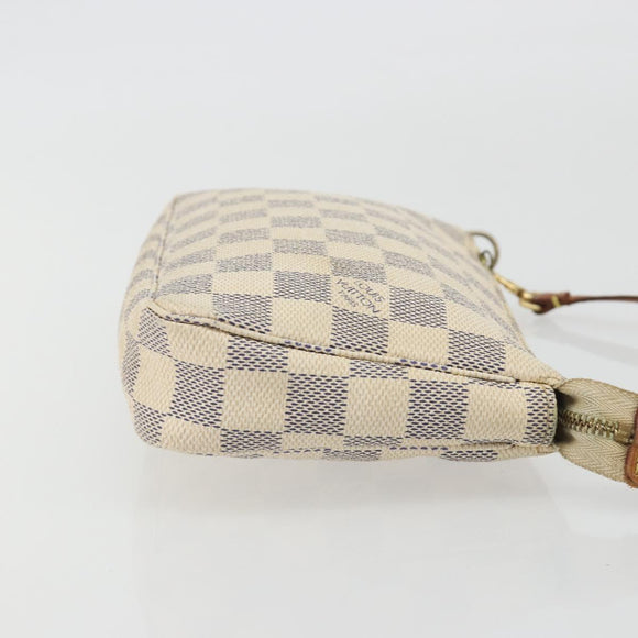 LOUIS VUITTON Damier Azur Pochette Accessoires Pouch N51986 LV Auth 192671A