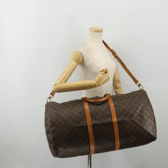 LOUIS VUITTON Monogram Keepall Bandouliere 60 Boston Bag M41412 LV Auth 192672A