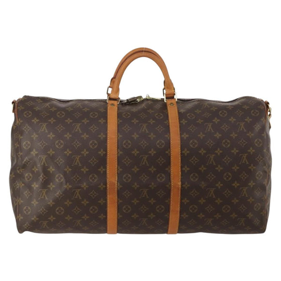 LOUIS VUITTON Monogram Keepall Bandouliere 60 Boston Bag M41412 LV Auth 192672A