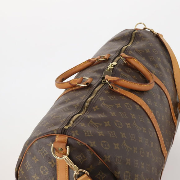 LOUIS VUITTON Monogram Keepall Bandouliere 60 Boston Bag M41412 LV Auth 192672A