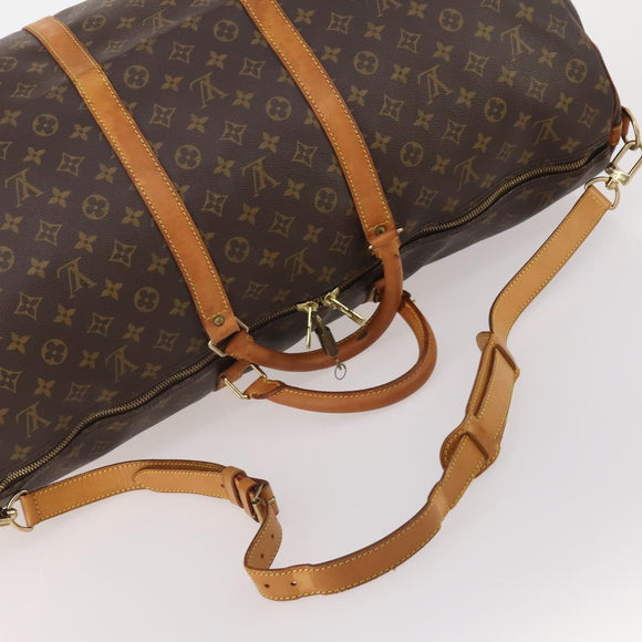 LOUIS VUITTON Monogram Keepall Bandouliere 60 Boston Bag M41412 LV Auth 192672A