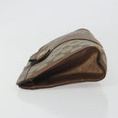 GUCCI GG Supreme Web Sherry Line Bag PVC Beige Gold 156 01 032 Auth 192673-4