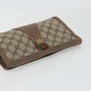 GUCCI GG Supreme Web Sherry Line Bag PVC Beige Gold 156 01 032 Auth 192673-5