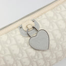 Christian Dior Trotter Canvas Romantic Bag PVC White Silver Auth 192675A-16