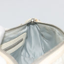 Christian Dior Trotter Canvas Romantic Bag PVC White Silver Auth 192675A-20